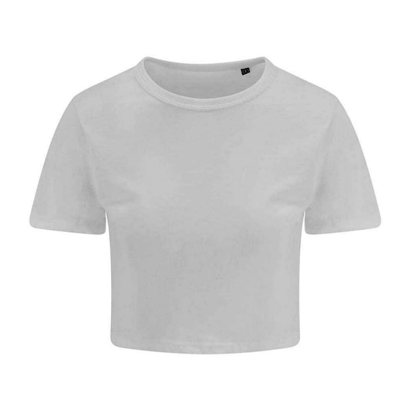 Awdis Dam/Dam Girlie Cropped T-Shirt 14 UK Solid White Solid White 14 UK