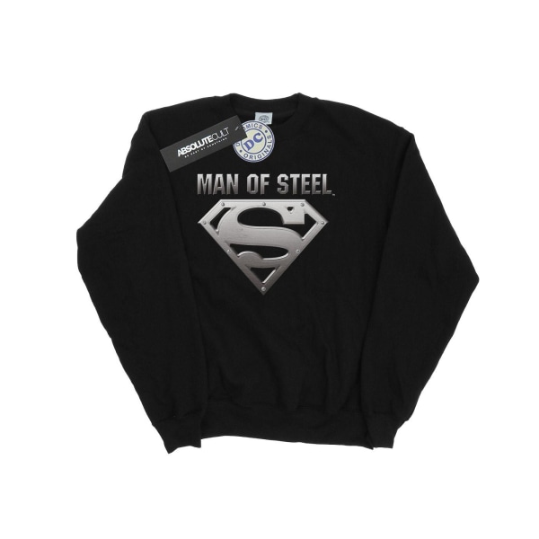DC Comics Dam/Dam Superman Man Of Steel Shield Sweatshirt Black S