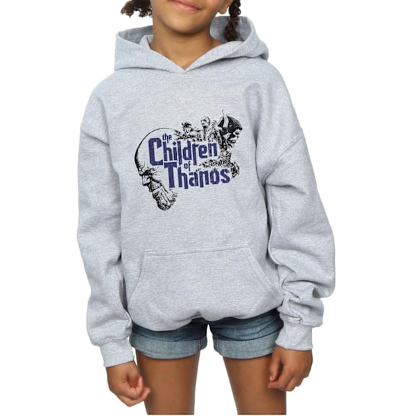 Marvel Girls Avengers Infinity War Children Of Thanos Hoodie 7- Sports Grey 7-8 Years