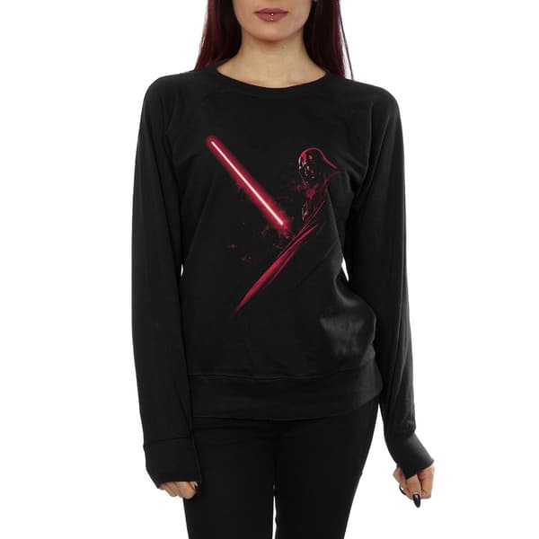 Star Wars Dam Darth Vader Shadow Sweatshirt L Svart Black L