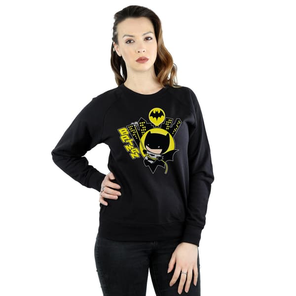 DC Comics Dam/Dam Chibi Batman Swinging Sweatshirt L Svart Black L