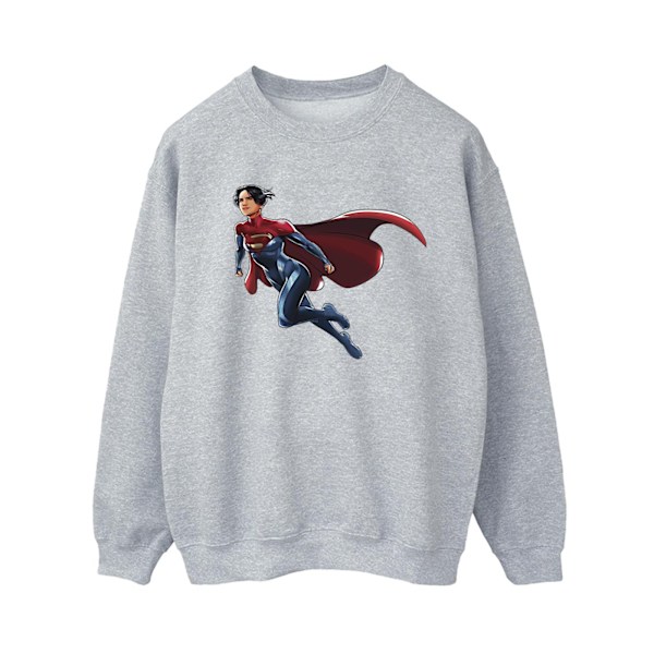 DC Comics Dam/Kvinnor The Flash Supergirl Sweatshirt M Sports Sports Grey M