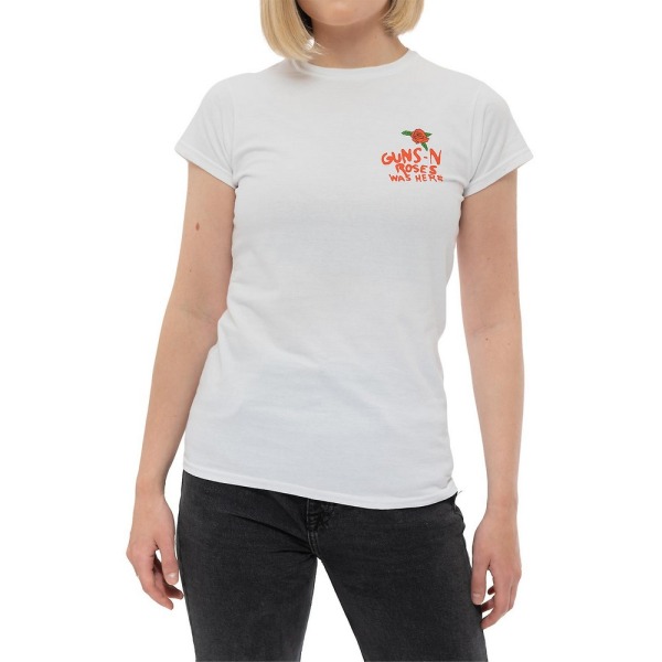Guns N Roses Dam/Ladie Lies Lies Lies Back Print T-shirt XL White XL