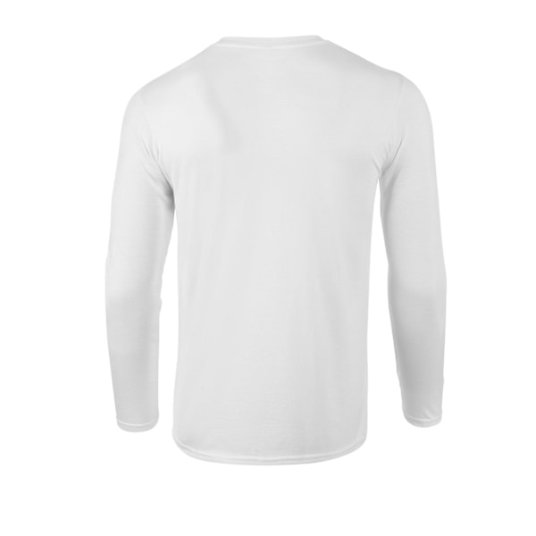 Gildan Unisex Adult Softstyle Långärmad T-shirt XXL Vit White XXL