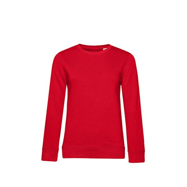 B&C Dam/Dam Organic Sweatshirt S Röd Red S