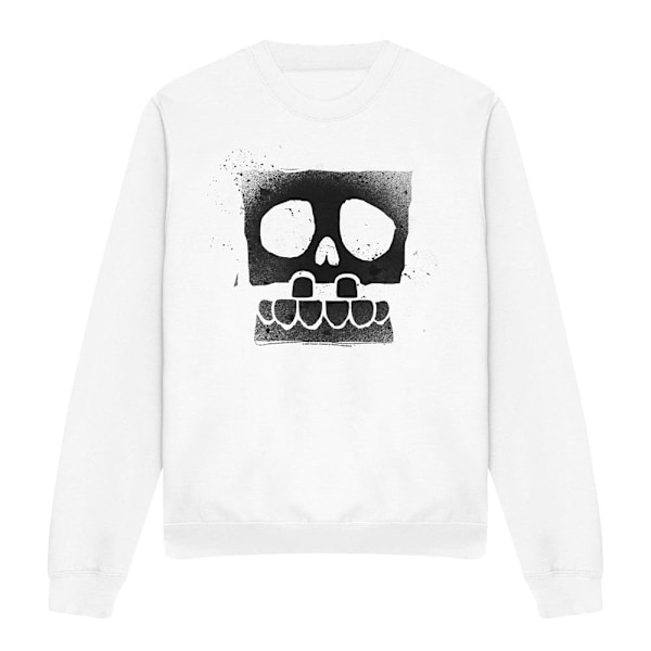 SvampBob Fyrkant Unisex Vuxen Skull Spray Sweatshirt XXL W White XXL