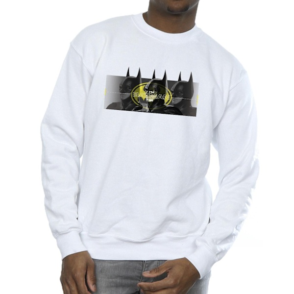DC Comics Herr The Flash Batman Porträtt Sweatshirt XXL Vit White XXL