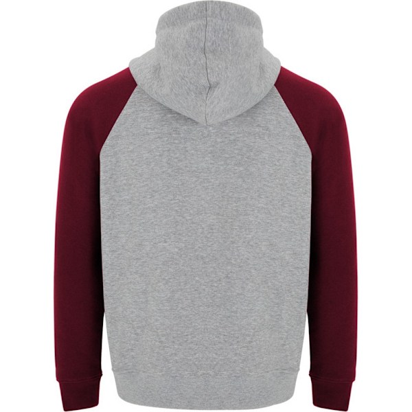 Roly Barn/Barn Badet Tvåfärgad Hoodie med Dragsko 3-4 År Heather Grey/Garnet 3-4 Years