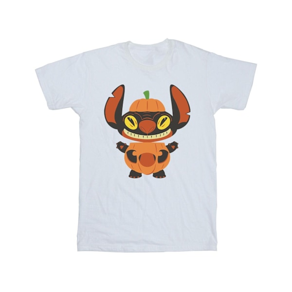Disney Girls Lilo & Stitch Pumpa Kostym Bomull T-shirt 7-8 År White 7-8 Years