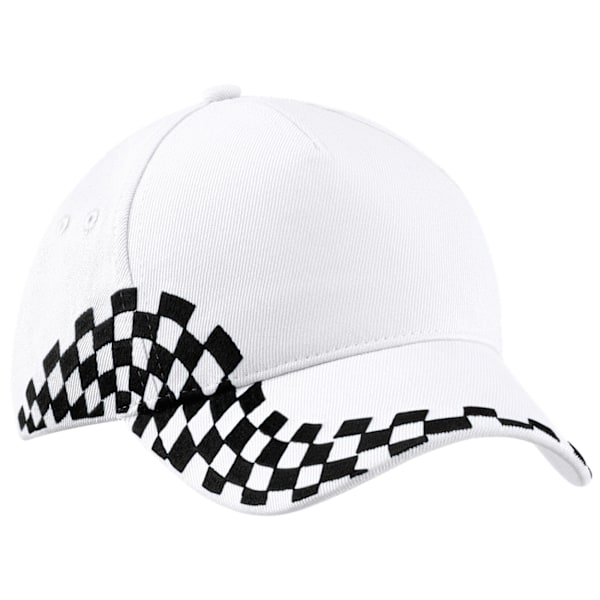 Beechfield Unisex Grand Prix Baseball Cap (2-pack) One Size White One Size