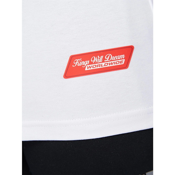 Kings Will Dream Boys Fracture Hoodie 11-12 år Optic White/O Optic White/Orange 11-12 Years