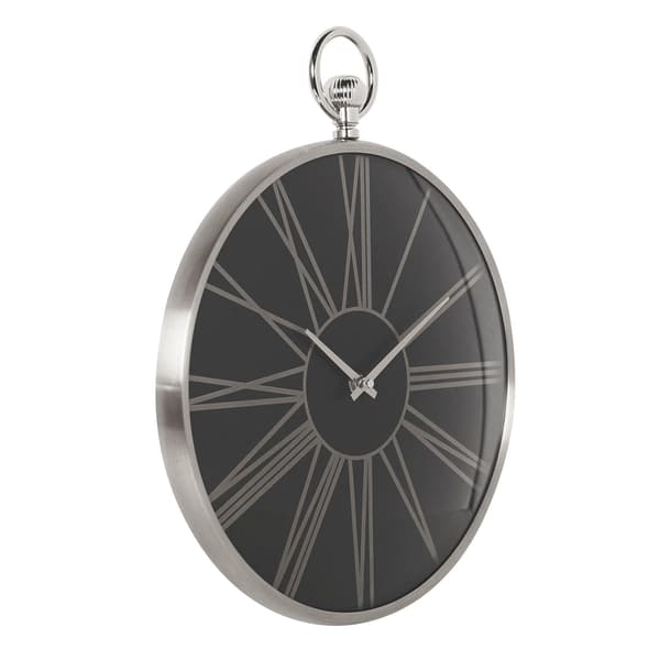 Hometime Silver Aluminium Väggklocka 32cm One Size Silver Silver One Size