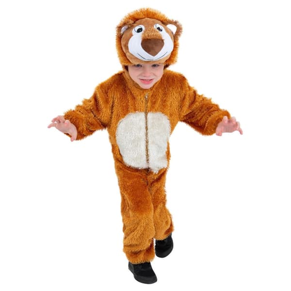 Smiffys Barn/Barn Lejon Kostym 4-6 År Brun/Vit Brown/White 4-6 Years
