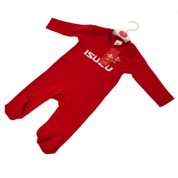 Wales RU Baby Sleepsuit 6 - 9 månader Röd Red 6 - 9 Months