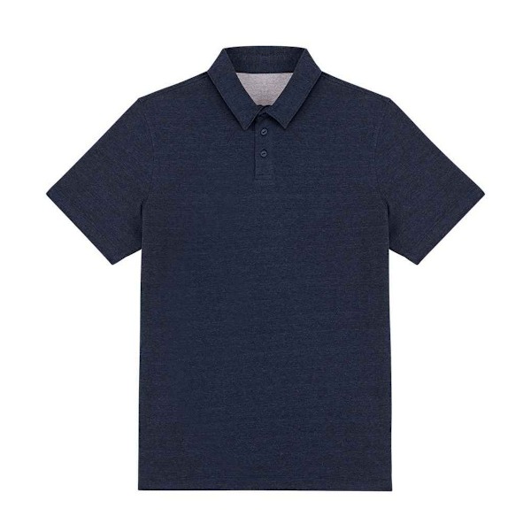 Native Spirit Herr Recycled Polo Shirt XXL Marinblå Heather Navy Heather XXL
