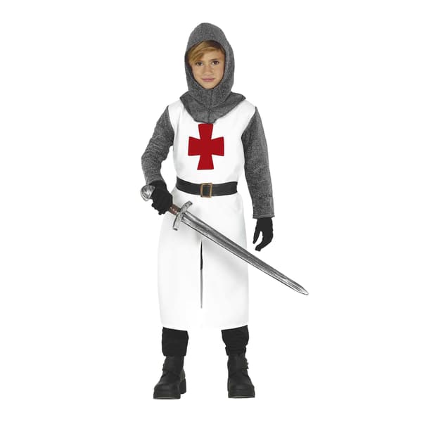 Fiestas Guirca Riddarkostym för Pojkar 7-9 År Vit/Grå White/Grey 7-9 Years