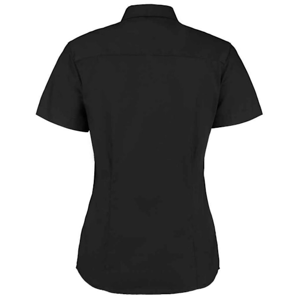 Kustom Kit Dam/Damer Premium Oxford Skräddarsydd Kortärmad Black 20 UK