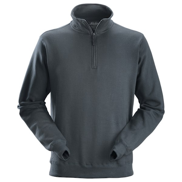 Snickers Herr Halv Zip Sweatshirt S Stålgrå Steel Grey S