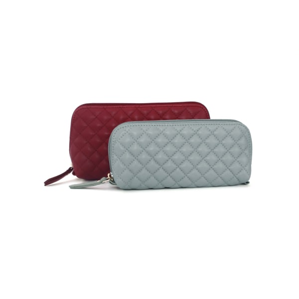 Eastern Counties Läder Case kosmetikafodral (paket med 2) One s Cranberry/Cloud One size