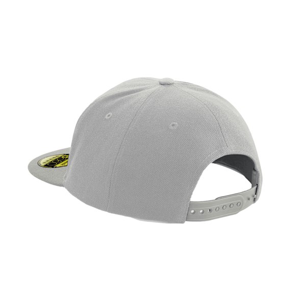 Beechfield Unisex Vuxen Original Flat Peak Snapback Cap One Size Grey/Grey One Size