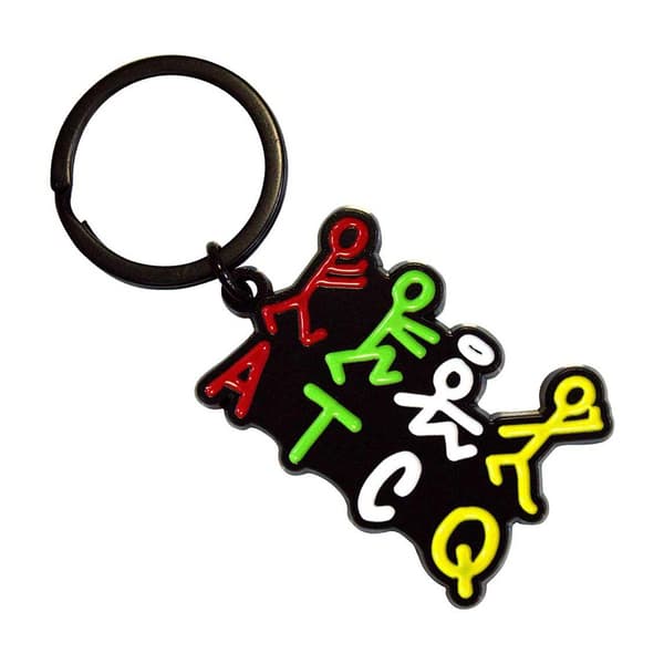 A Tribe Called Quest Nyckelring med Stick Figure-logotyp, One Size, Multico Multicoloured One Size
