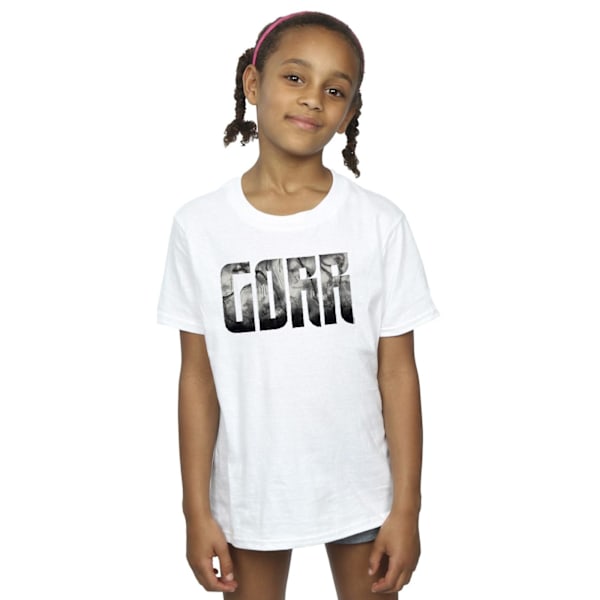 Marvel Girls Thor Love And Thunder Gorr Bröst Bomull T-shirt 5- White 5-6 Years