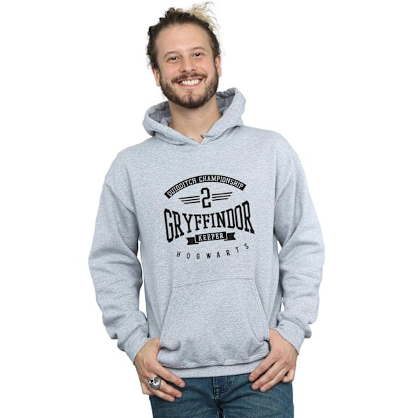 Harry Potter Herr Gryffindor Keeper Hoodie XXL Sports Grey Sports Grey XXL