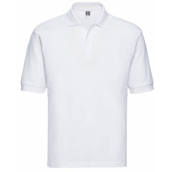 Russell Herr Classic Kortärmad Polycotton Pikétröja 6XL Vit White 6XL