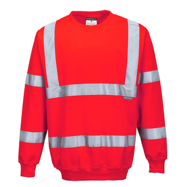 Portwest Herr Hi-Vis Sweatshirt L Röd Red L