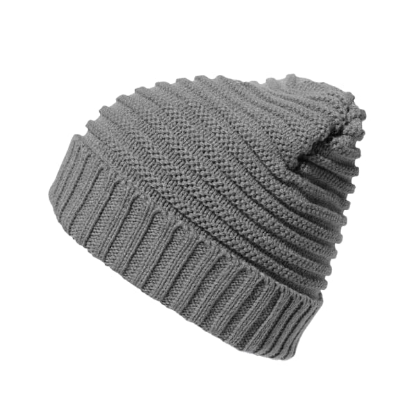 Result Winter Essentials Unisex Vuxen Flätad Fleecefodrad Mössa Grey One Size