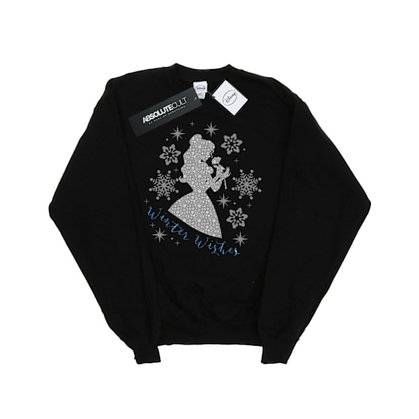 Disney Princess Girls Belle Vinter Silhouette Sweatshirt 12-13 Black 12-13 Years