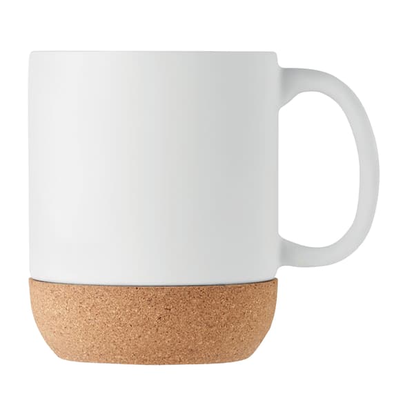 MidOcean Matt Kork Keramik 300ml Mugg One Size Vit White One Size