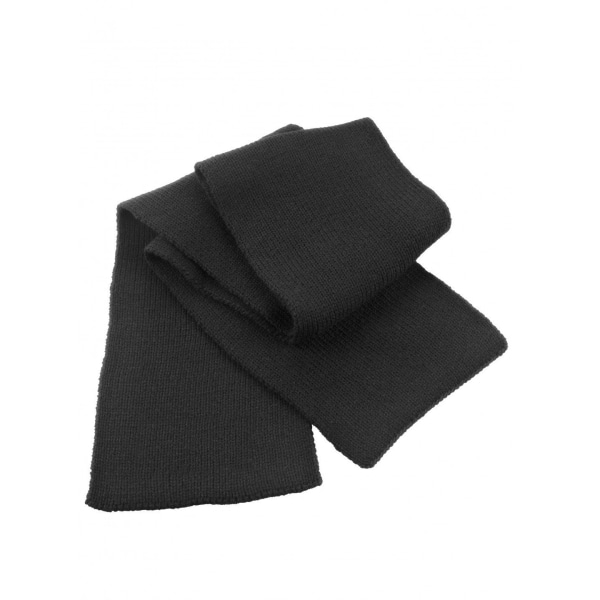Resultat Klassisk Heavy Knit Thermal Winter Scarf One Size Svart Black One Size