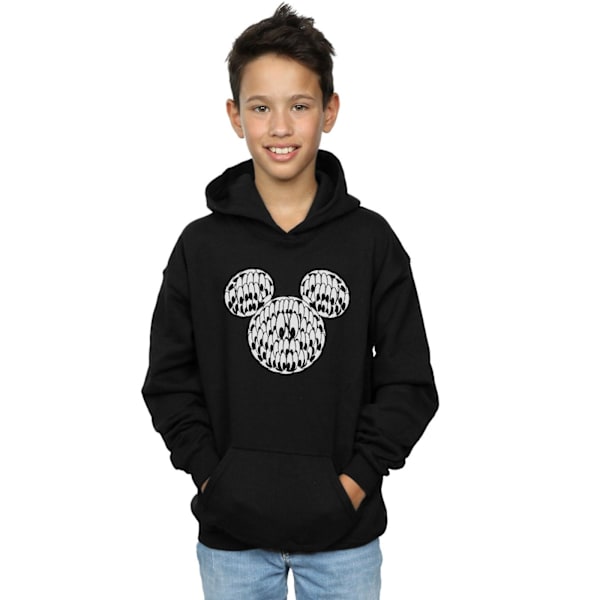 Disney Boys Mickey Mouse Head Of Eyes Hoodie 7-8 år Svart Black 7-8 Years