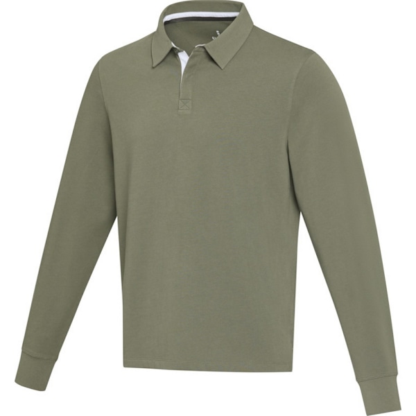 Elevate Unisex Vuxen Clyde Rugby Polo Tröja i Organisk Bomull Green XXL