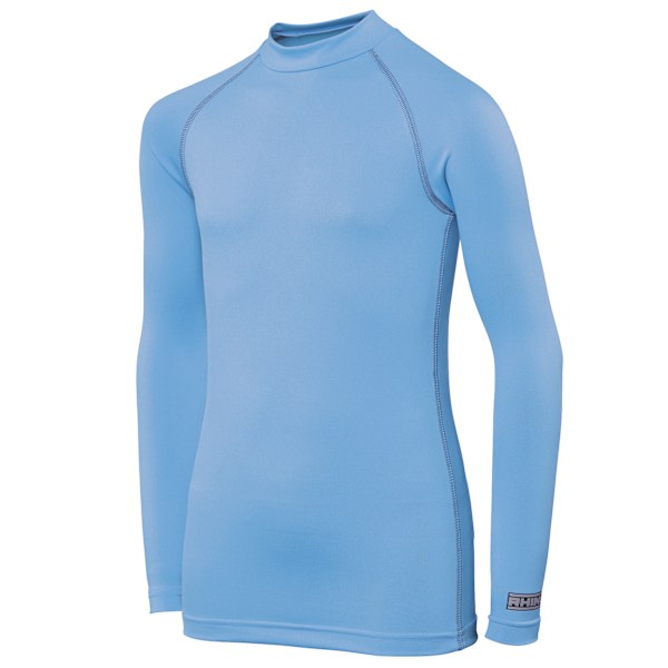 Rhino Barnkläder för Pojkar Långärmad Termisk Underställ Base Layer V Light Blue XSY
