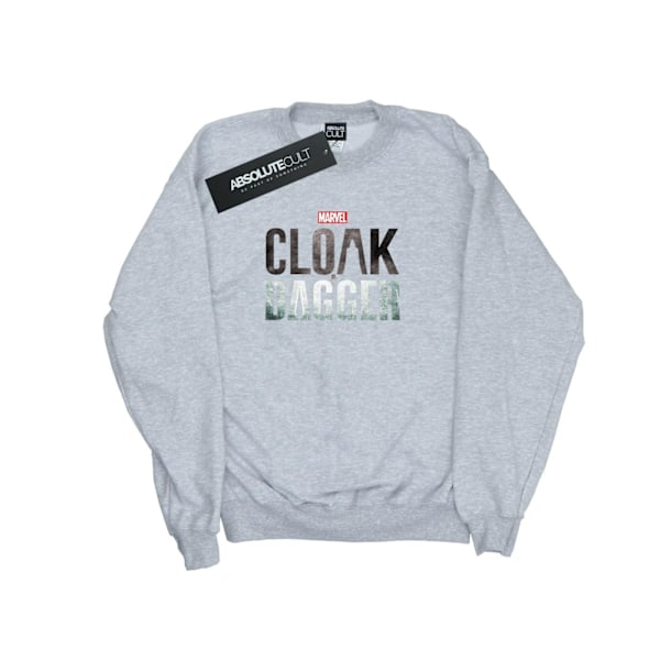 Marvel Herr Cloak And Dagger Logo Sweatshirt L Sports Grey Sports Grey L