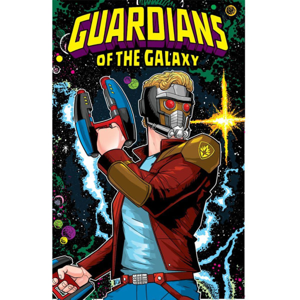 Guardians Of The Galaxy Shooter-affisch 91,5 cm x 61 cm x 0,1 cm Mu Multicoloured 91.5cm x 61cm x 0.1cm
