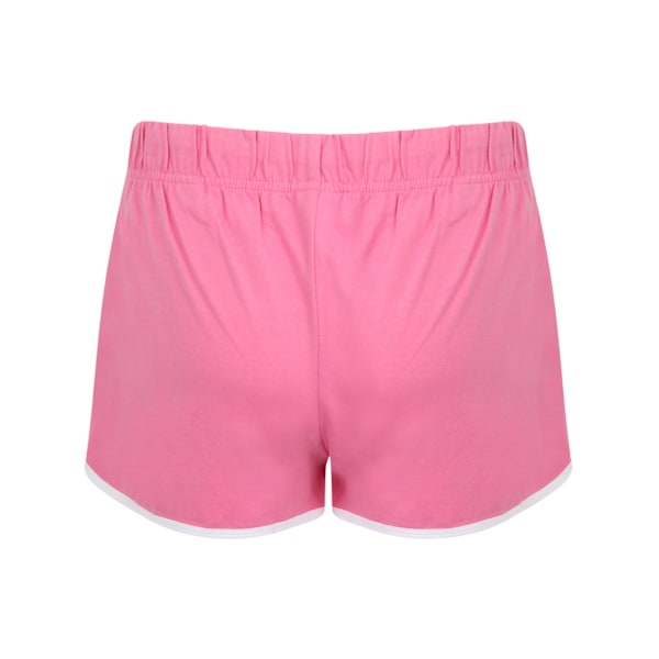 Skinni Fit Dam/Dam Retro Shorts 10 UK Ljusrosa/Vit Bright Pink/White 10 UK