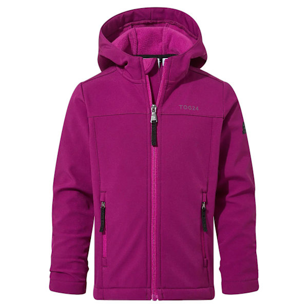 TOG24 Koroma Softshell-jacka med huva för barn 4-5 år P Purple Berry 4-5 Years