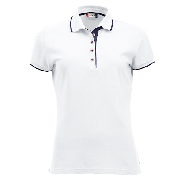 Clique Dam/Kvinnor Seattle Polotröja S Vit/Mörk Marinblå White/Dark Navy S