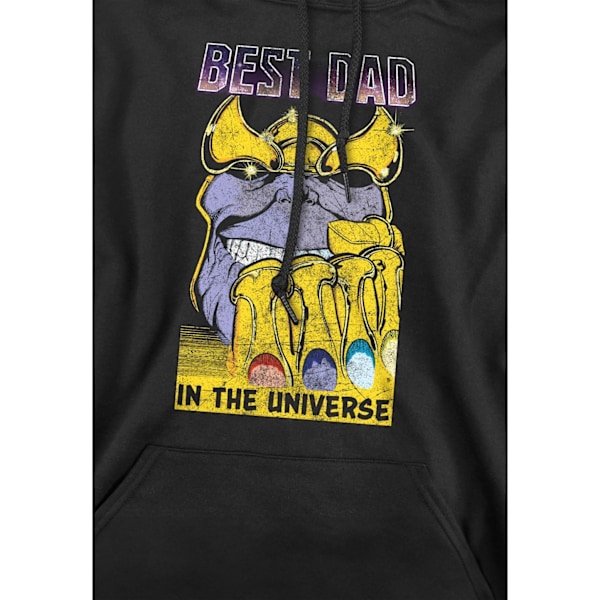 Avengers Herrarnas Bästa Pappa Thanos Hoodie S Svart Black S