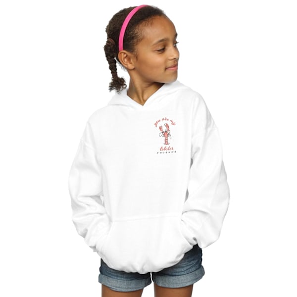 Friends Girls Lobster Chest Hoodie 12-13 år Vit White 12-13 Years