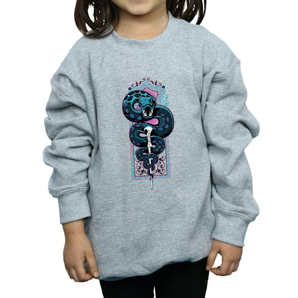 Harry Potter Flickor Neon Nagini Sweatshirt 7-8 År Sports Grey Sports Grey 7-8 Years