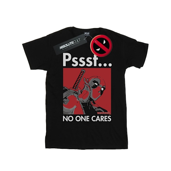 Marvel Deadpool No One Cares T-shirt 5XL Svart Black 5XL