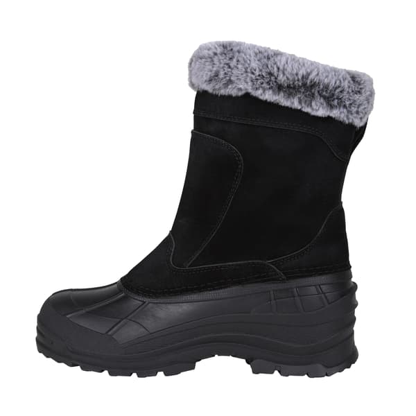 Mountain Warehouse Dam Snowdrift Mockpälsfodrad i Mocka Black 5 UK