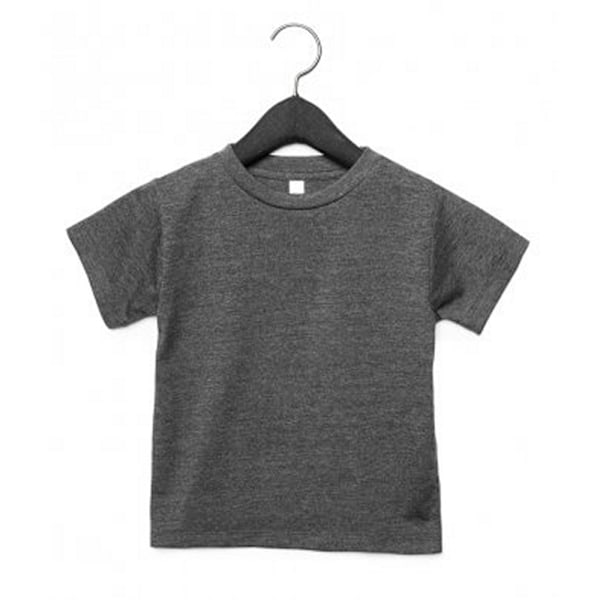 Canvas Barn Unisex Crew Neck T-Shirt Ålder 5 Mörkgrå Heather Dark Grey Heather Age 5