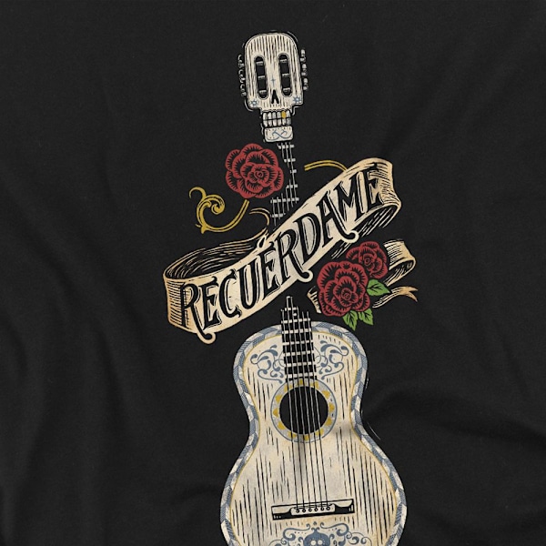 Coco Unisex Vuxen Recuerdame Berömd Gitarr Ernesto T-Shirt XL B Black XL