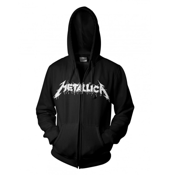 Metallica Unisex Hoodie med dragkedja för vuxna XXL Svart Black XXL