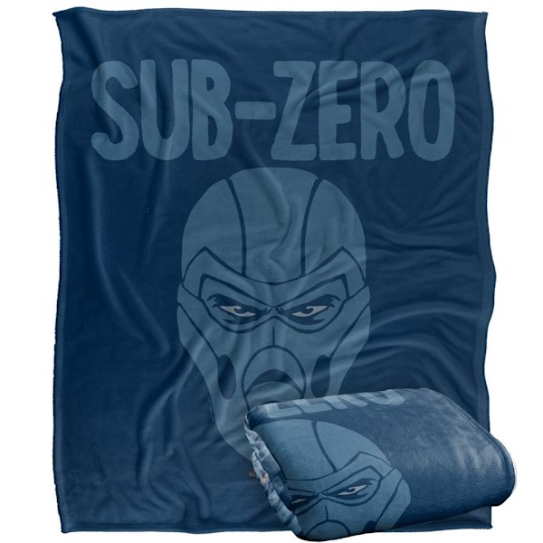 Mortal Kombat Huvud Sub-Zero Filt One Size Flerfärgad Multicoloured One Size